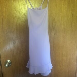 Lucy in the Sky Lilac Ruffle Mini Dress XS